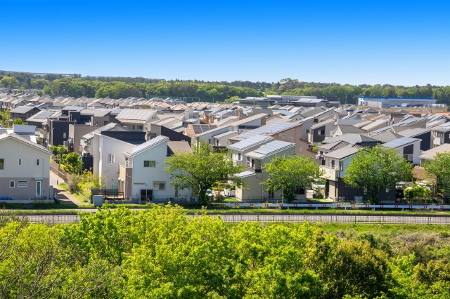 建売住宅が立ち並ぶエリア